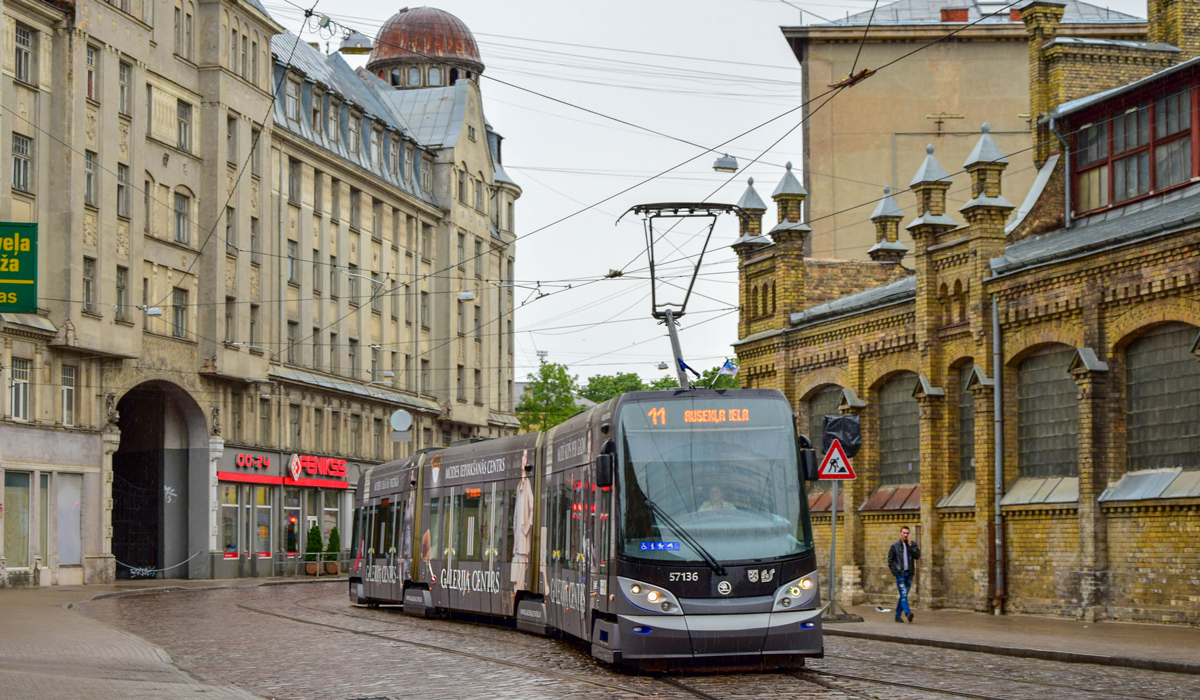 Рига, Škoda 15T ForCity Alfa Riga № 57136