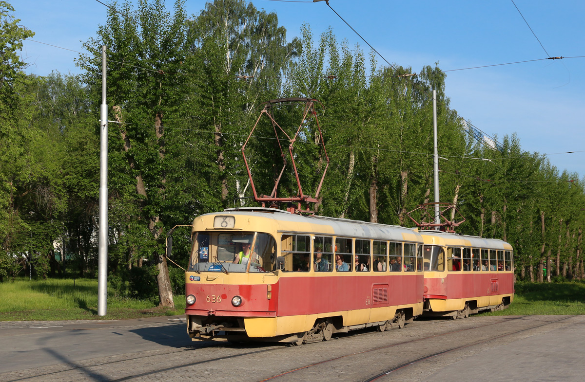 Екатеринбург, Tatra T3SU (двухдверная) № 636