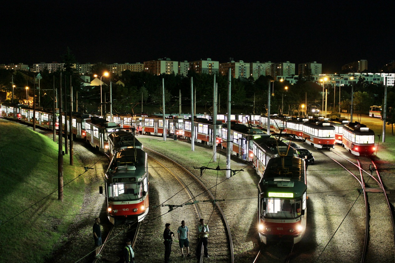 Брно, Tatra T3G № 1645; Брно, Tatra T3G № 1646; Брно, Tatra T3R.PV № 1655; Брно, Tatra T3R.PV № 1656