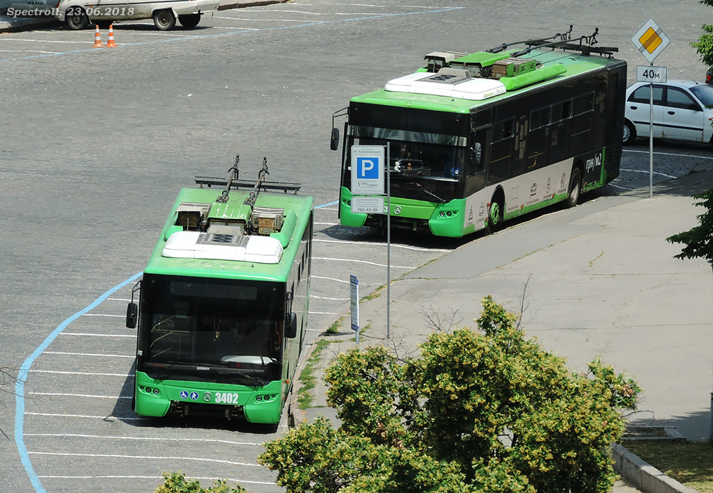 Харков, ЛАЗ E183A1 № 3402; Харков, ЛАЗ E183A1 № 3403