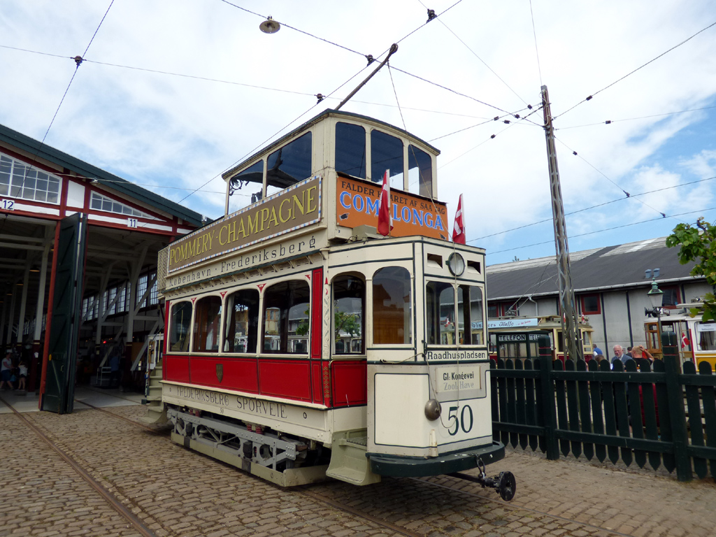 Скьолленесхольм, Двухосный моторный вагон № 50; Скьолленесхольм — 40-летний юбилей музея — 26.05.2018.