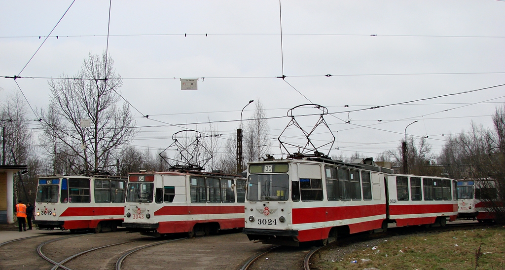 Санкт-Петербург, ЛВС-86К № 3024; Санкт-Петербург — Конечные станции и разворотные кольца Санкт-Петербург, ЛВС-86К № 3024; Санкт-Петербург — Конечные станции и разворотные кольца