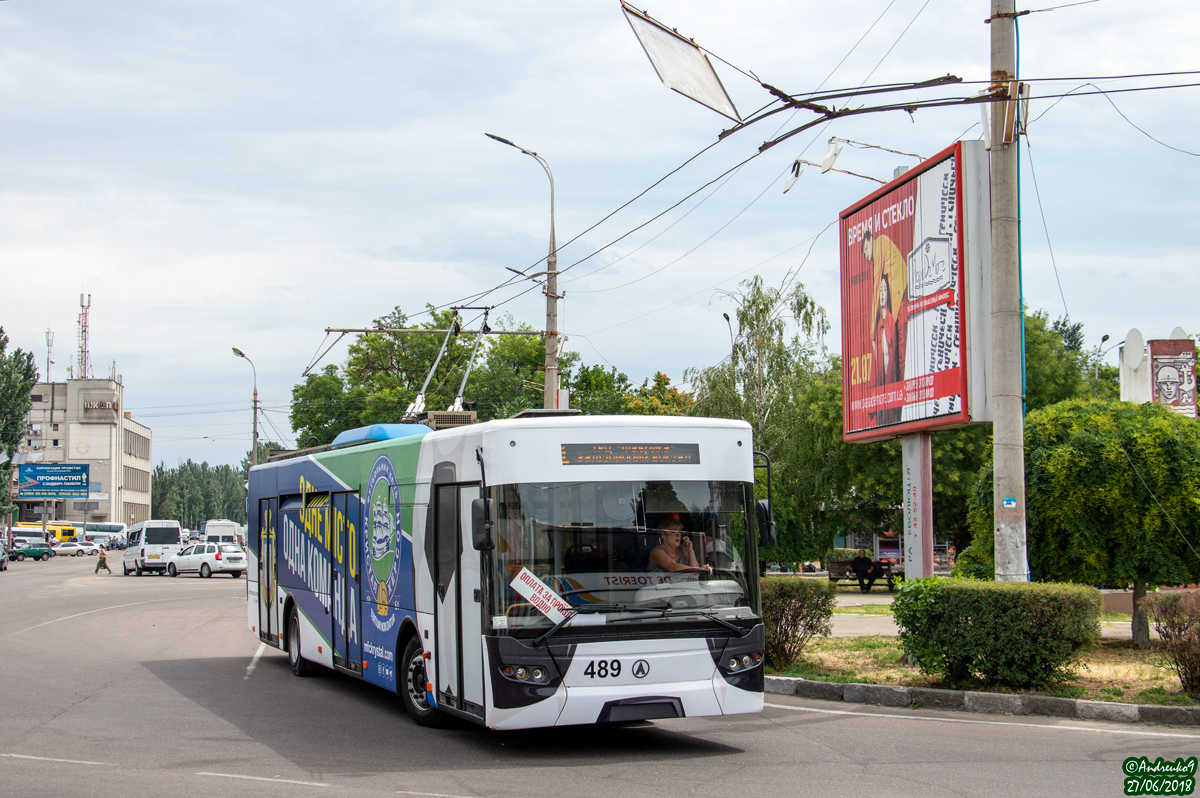 Херсон, ЛАЗ E183D1 № 489