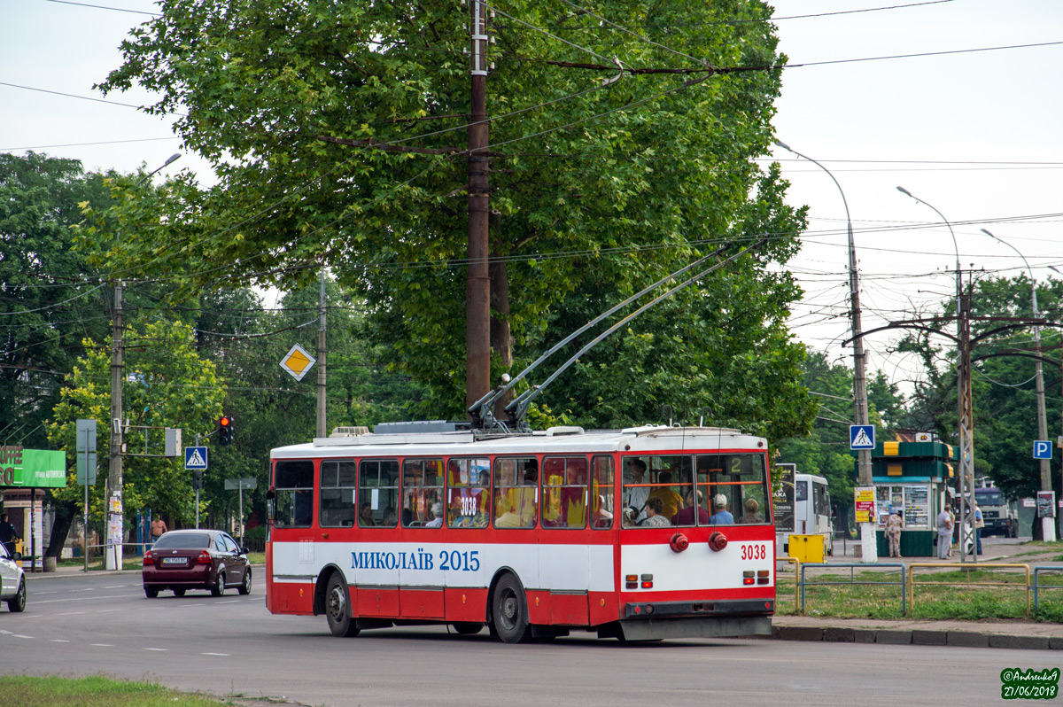 Николаев, Škoda 14Tr08/6 № 3038