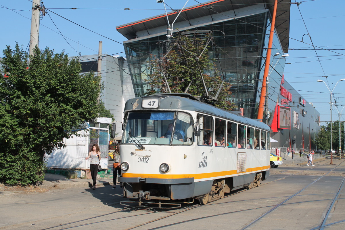Бухарест - Илфов, Tatra T4R № 3412