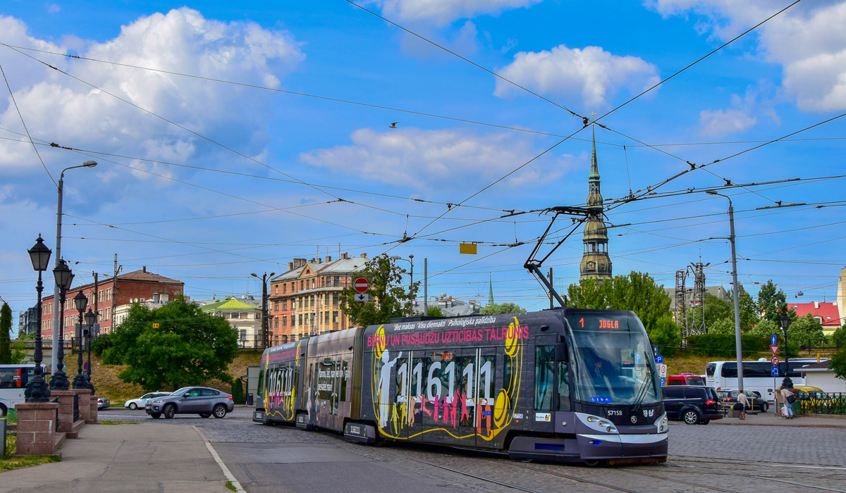 Рига, Škoda 15T ForCity Alfa Riga № 57158