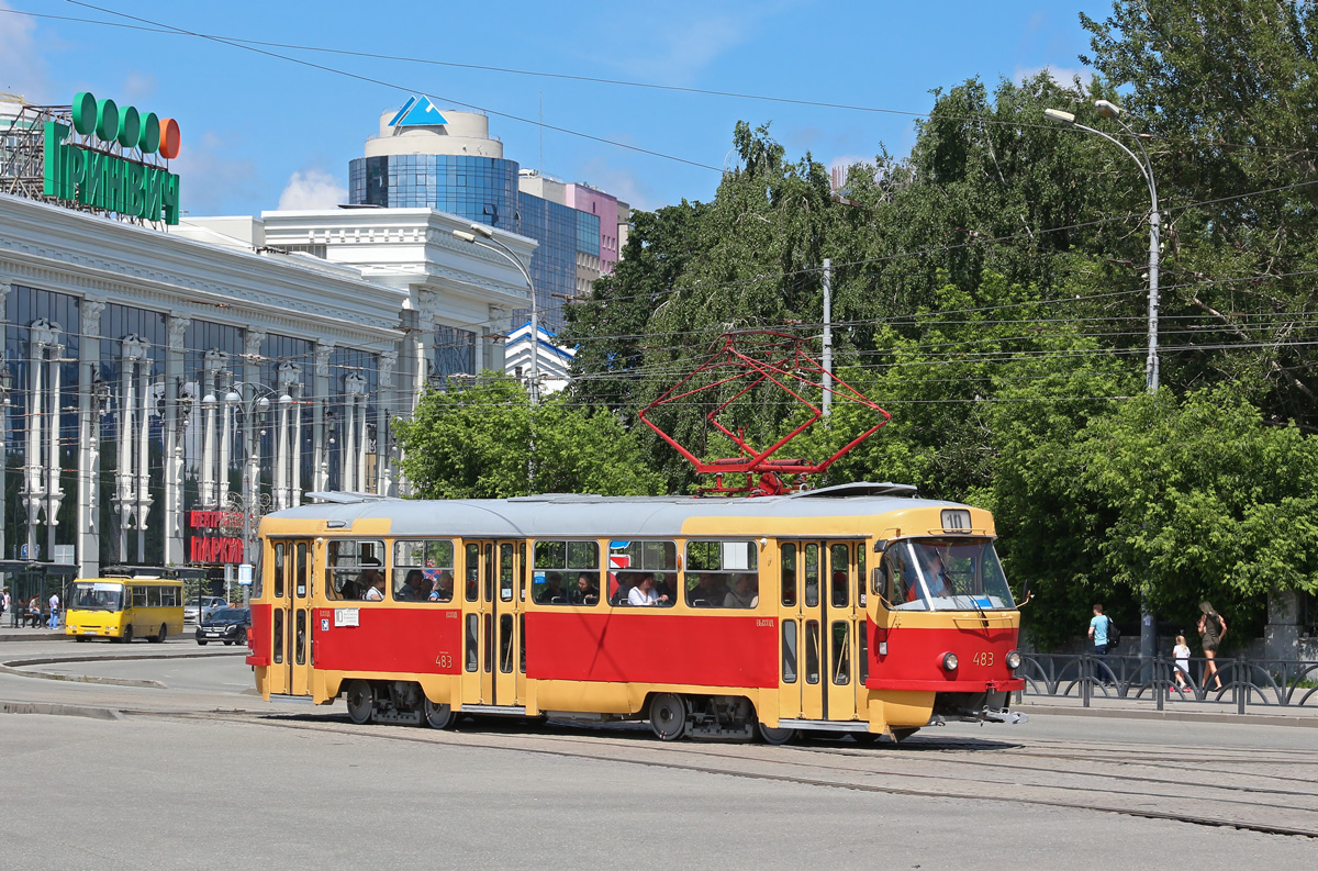 Екатеринбург, Tatra T3SU (двухдверная) № 483
