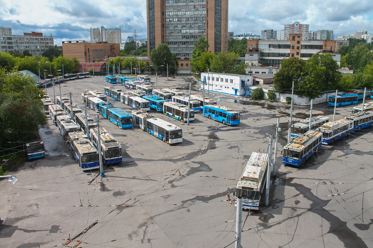 Moscow — Trolleybus depots: [6]; Moscow — Views from a height
