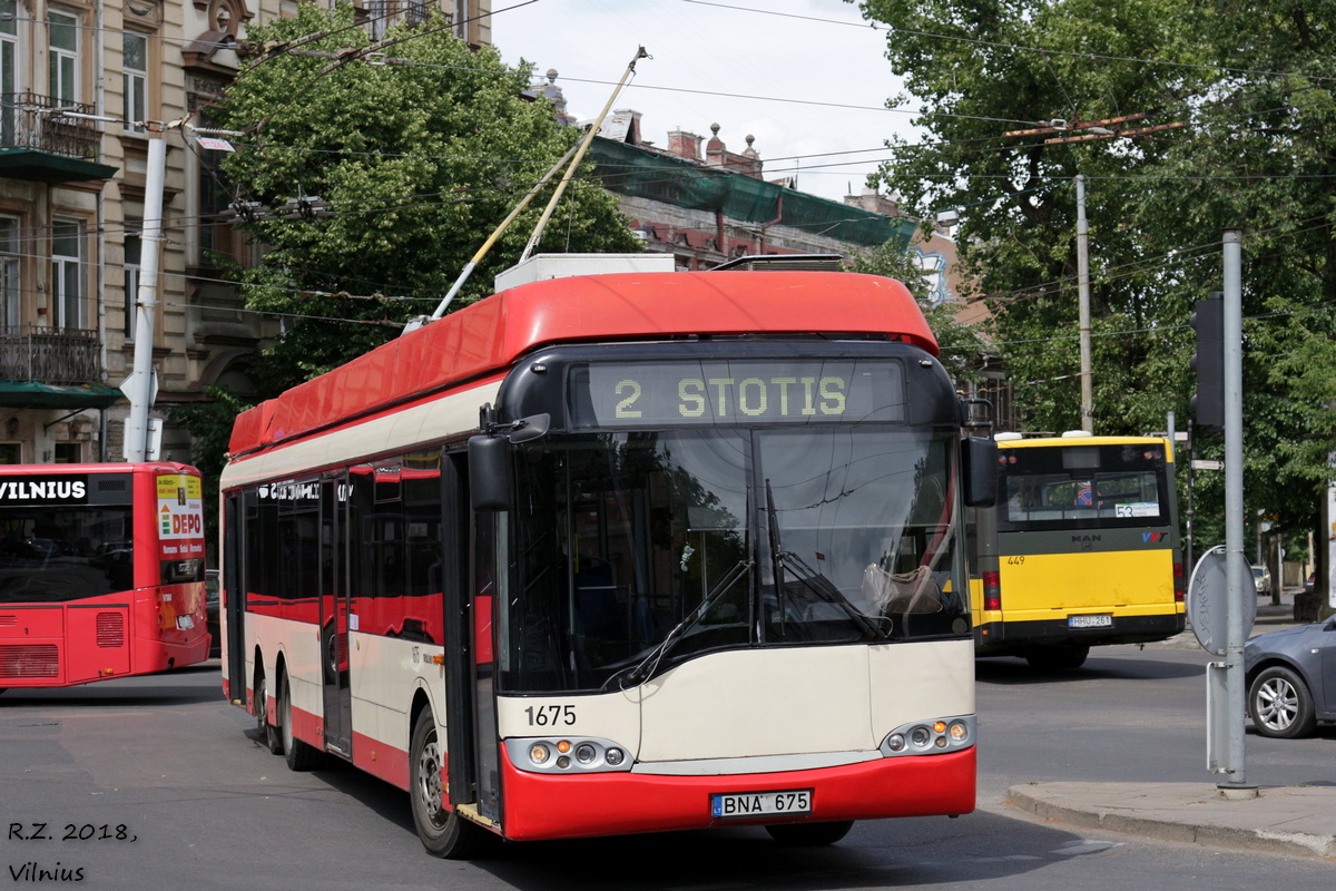 Вильнюс, Solaris Trollino II 15 AC № 1675