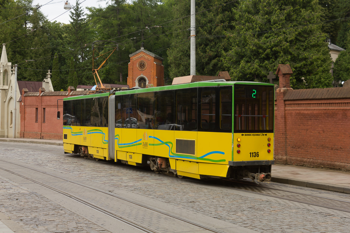 Львов, Tatra KT4SU № 1136