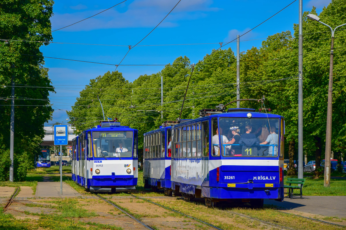 Рига, Tatra T3MR (T6B5-R) № 35261 Рига, Tatra T3MR (T6B5-R) № 35261