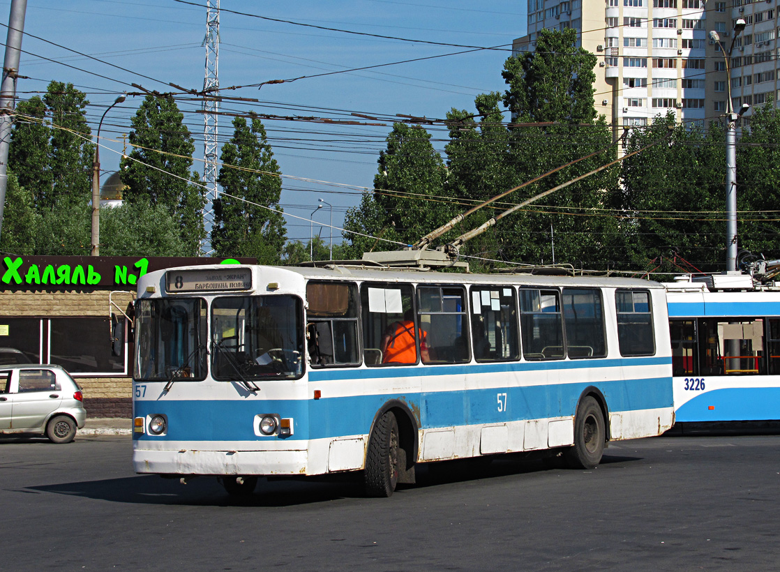 Самара, ЗиУ-682Г (СЗТМ) № 57; Самара — Конечные станции и кольца (троллейбус)