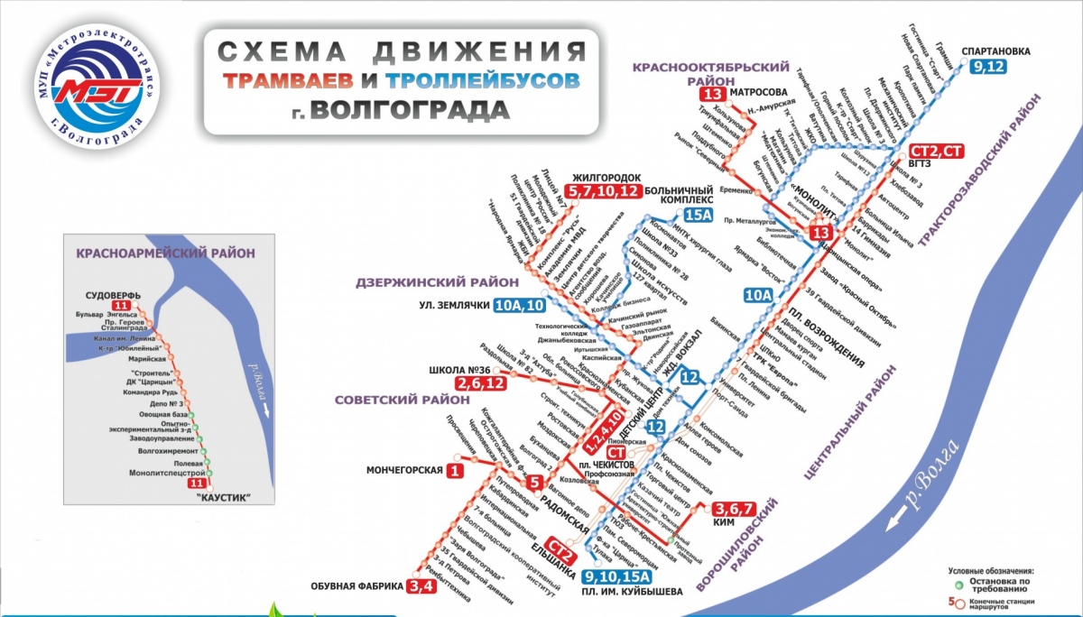 Волгоград — Схемы