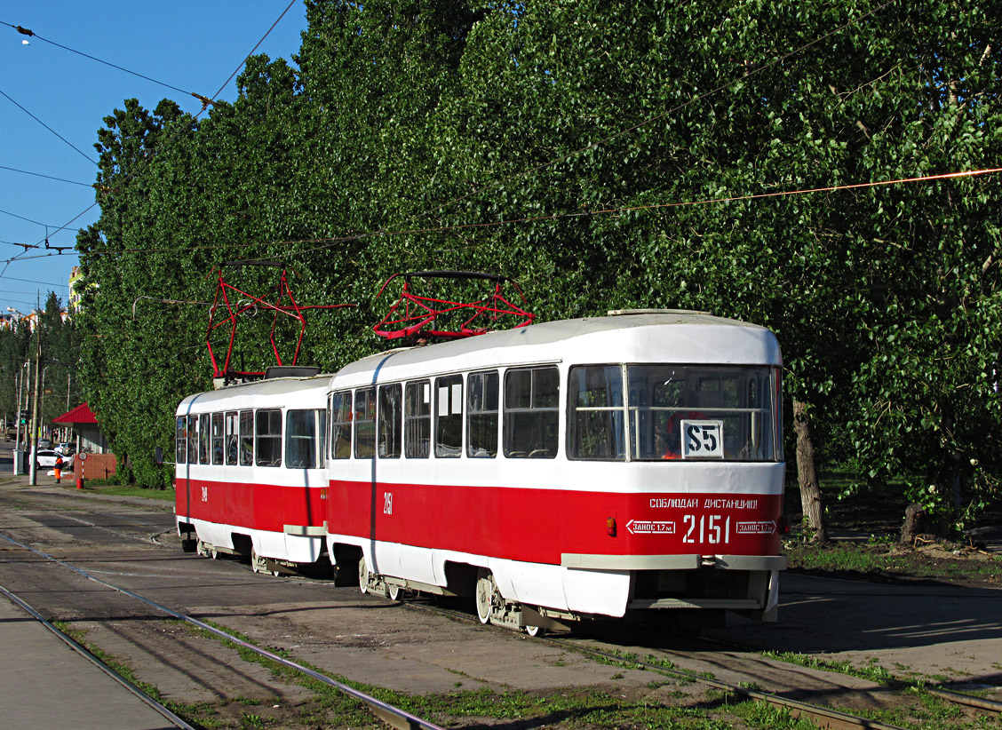 Самара, Tatra T3SU № 2151; Самара — Конечные станции и кольца (трамвай)