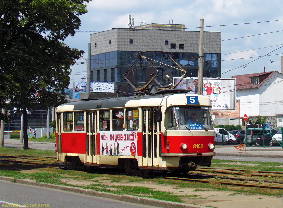 Харьков, Tatra T3M № 8102