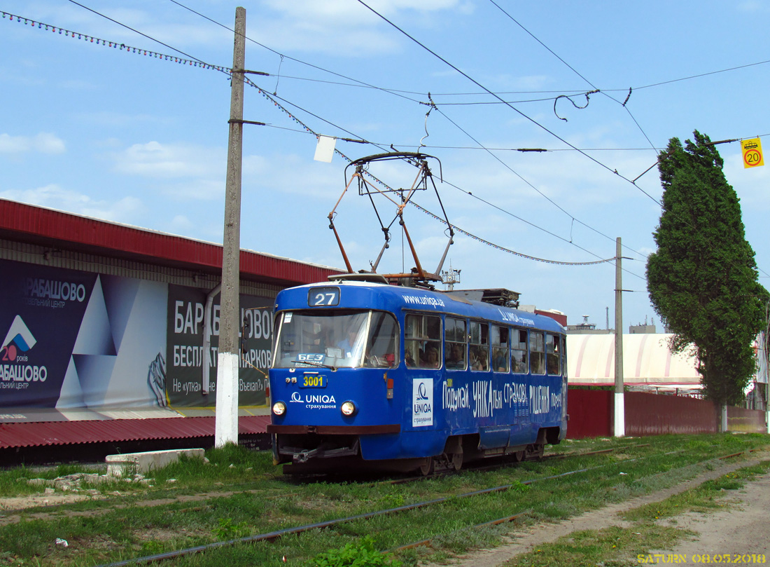 Харьков, Tatra T3A № 3001