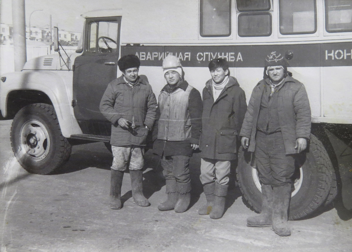 Electric transport employees; Ulaanbaatar — Old Photos
