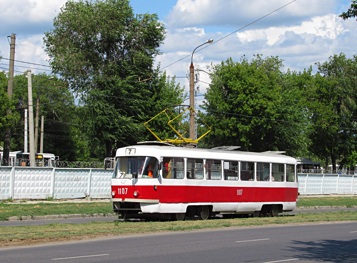 Самара, Tatra T3SU (двухдверная) № 1107
