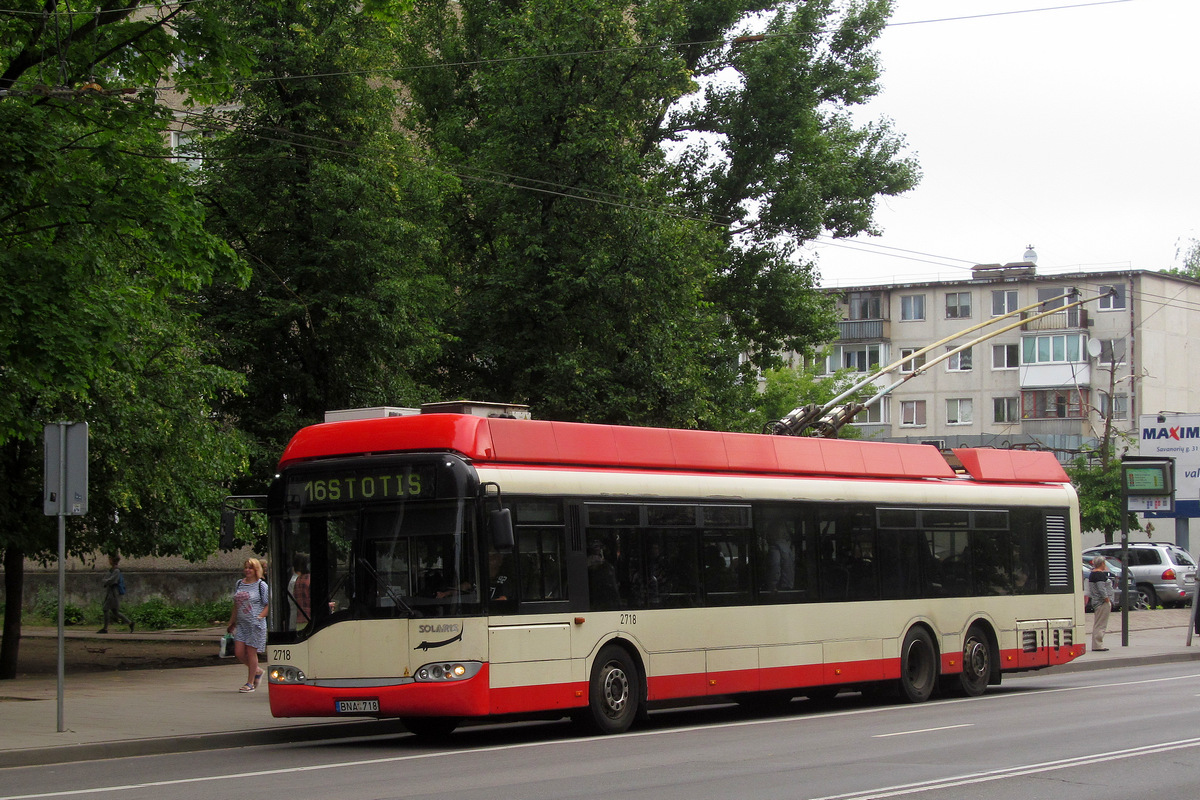Вильнюс, Solaris Trollino II 15 AC № 2718