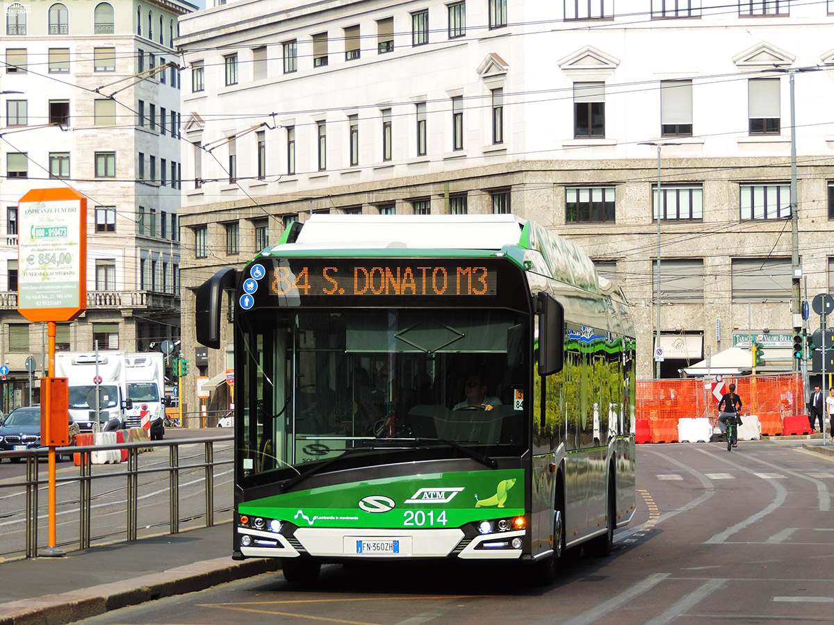 Милан, Solaris Urbino IV 12 Electric № 2014