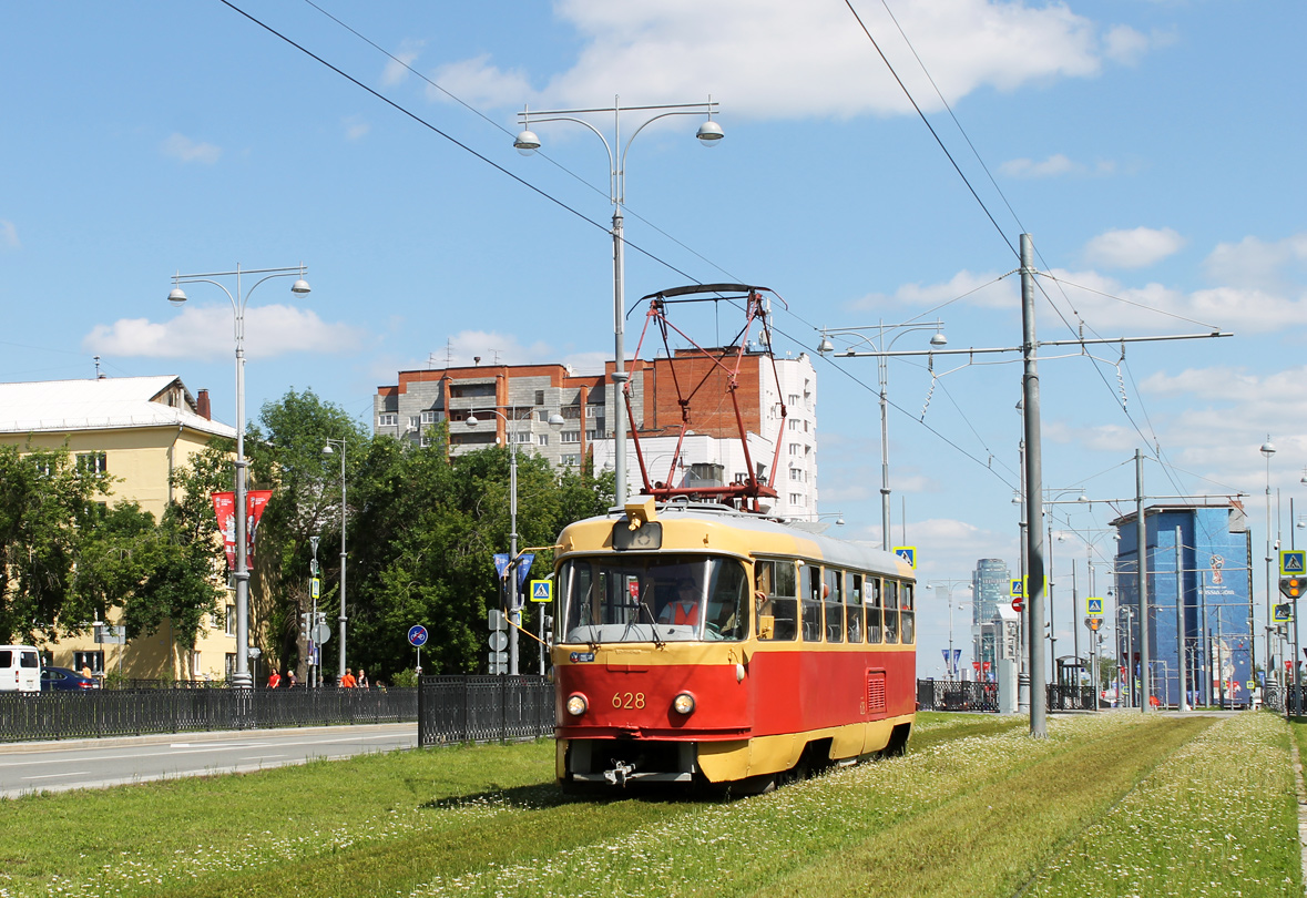 Екатеринбург, Tatra T3SU (двухдверная) № 628