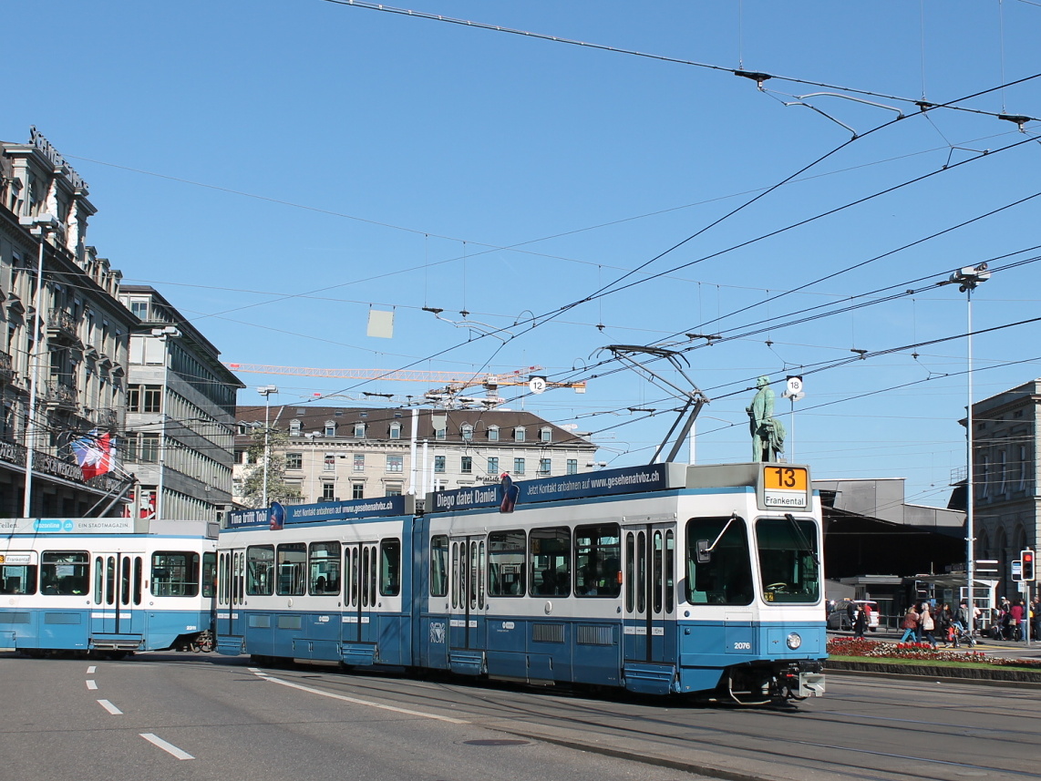 Цюрих, SWP/SIG/BBC Be 4/6 "Tram 2000" № 2076