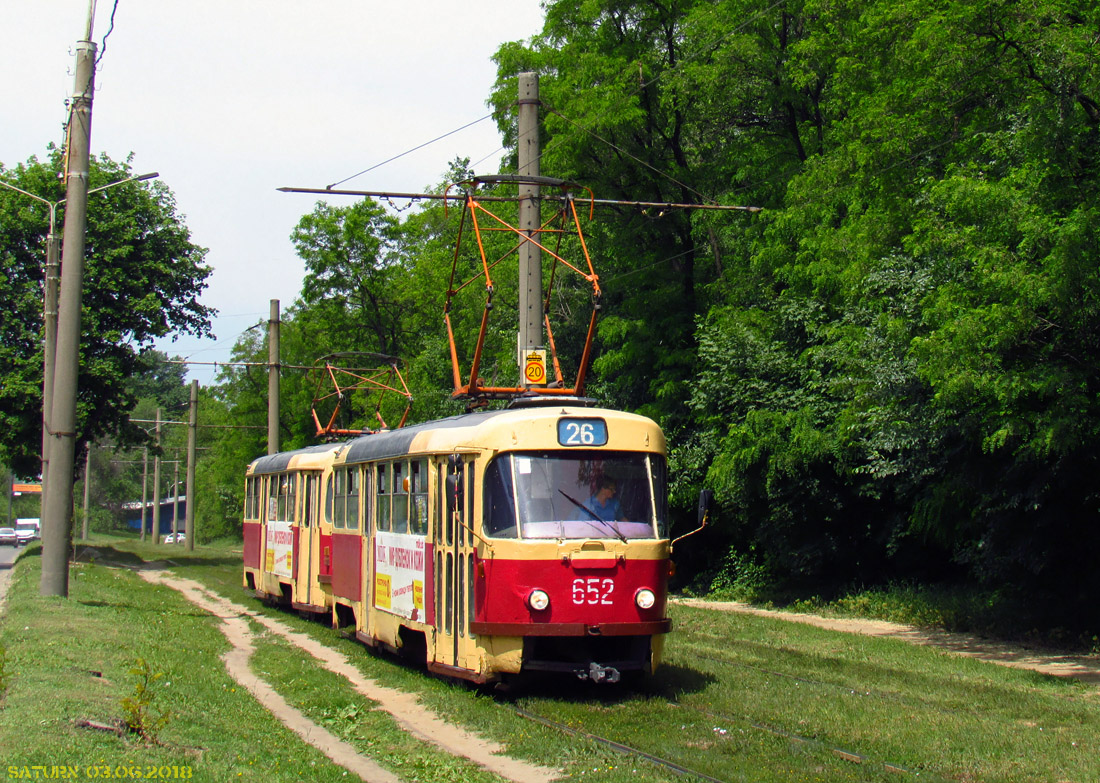 Харьков, Tatra T3SU № 652
