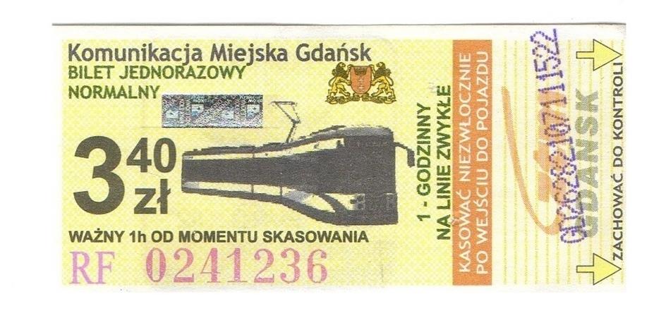 Гданьск — Проездные документы