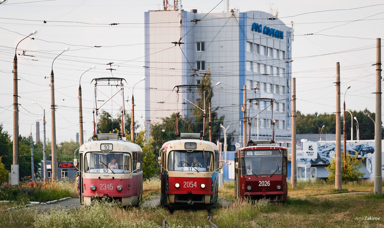 Ижевск, Tatra T3SU № 2345; Ижевск, Tatra T3SU мод. Ижевск № 2054; Ижевск, Tatra T6B5SU № 2026