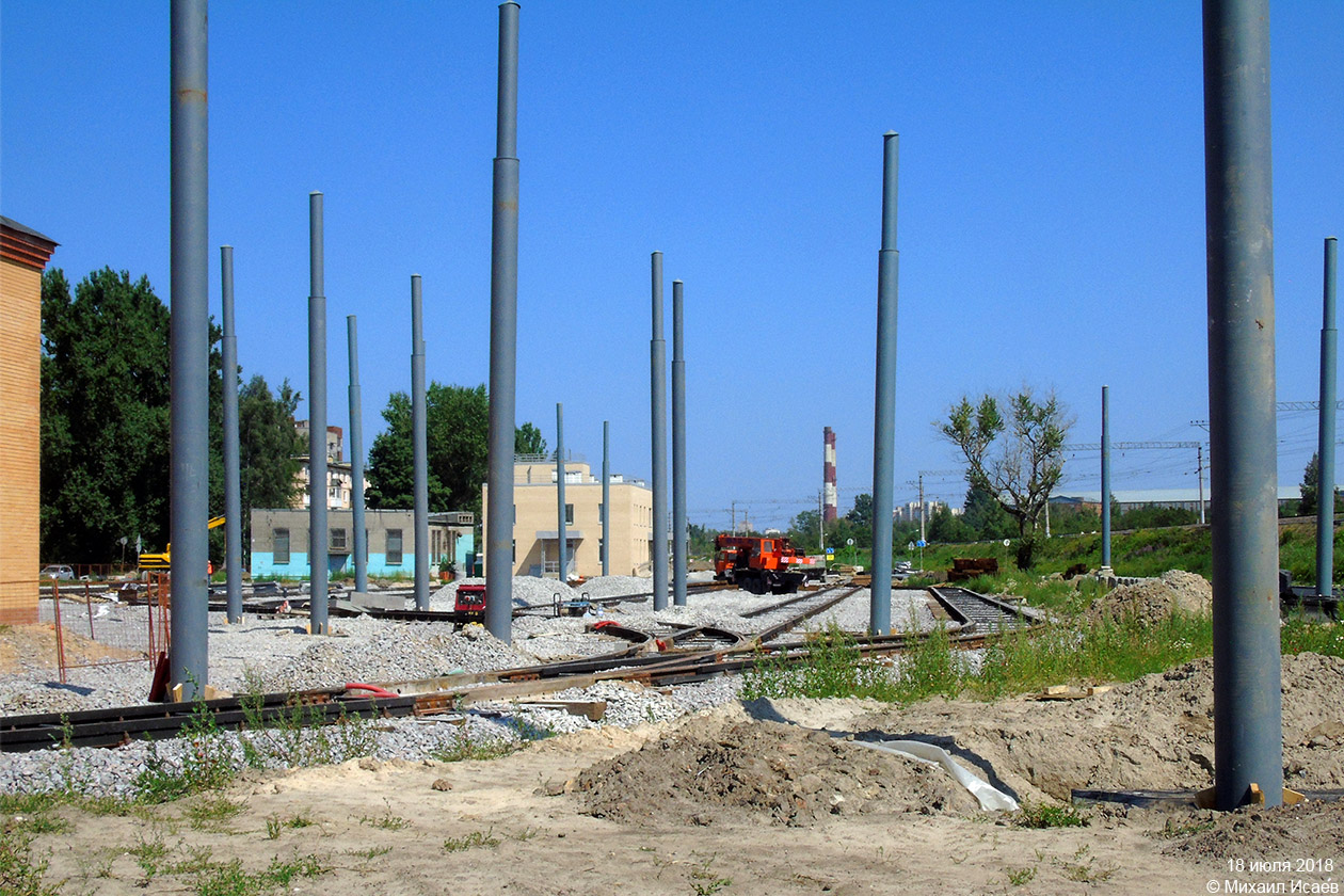 Санкт-Петербург — Конечные станции и разворотные кольца; Санкт-Петербург — Строительство трамвайных линий Санкт-Петербург — Конечные станции и разворотные кольца; Санкт-Петербург — Строительство трамвайных линий