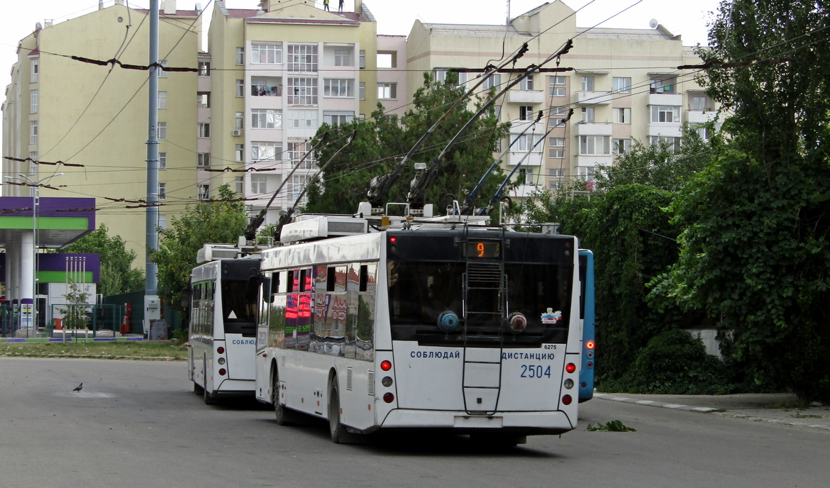 Крымский троллейбус, СВАРЗ-МАЗ-6275 № 2504