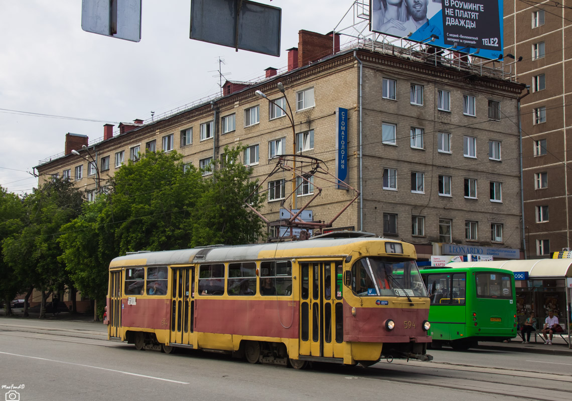 Екатеринбург, Tatra T3SU № 594