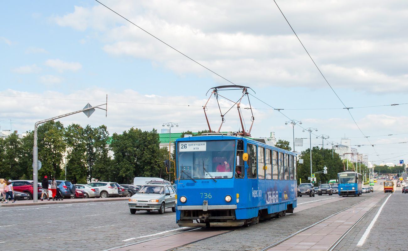 Екатеринбург, Tatra T6B5SU № 736