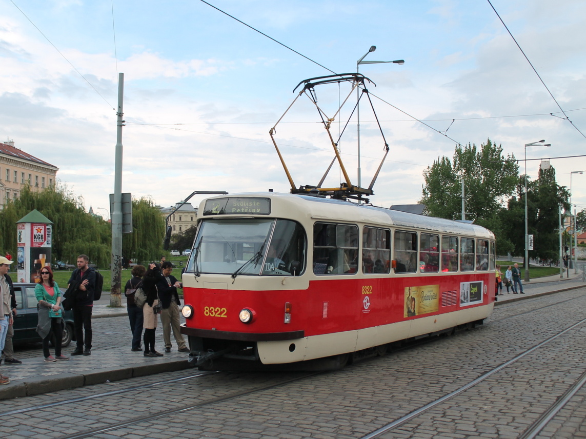 Прага, Tatra T3R.P № 8322