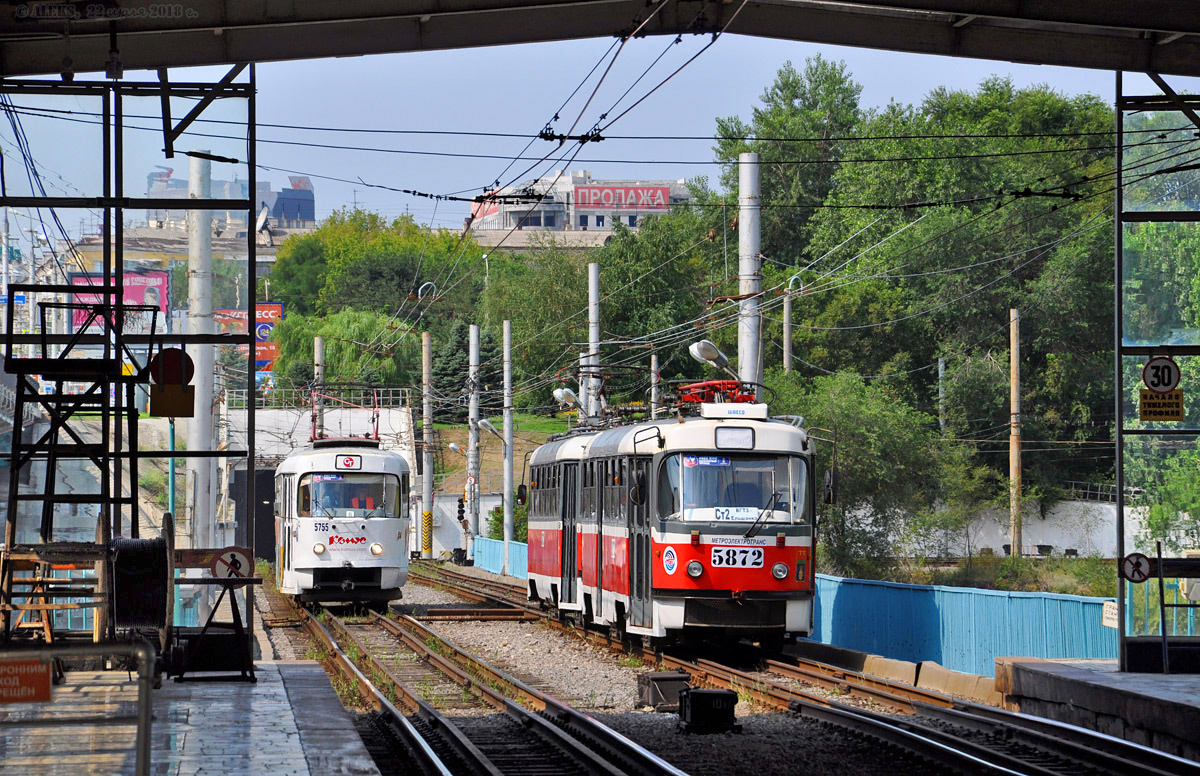 Волгоград, Tatra T3SU № 5755; Волгоград, МТТА-2 № 5872