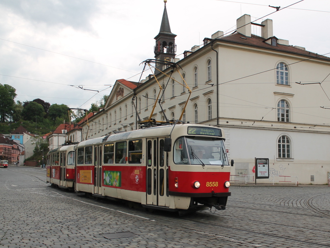 Прага, Tatra T3R.P № 8558