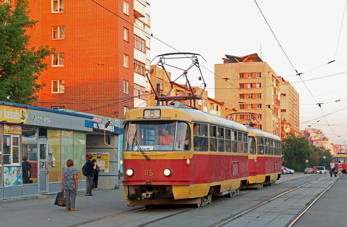 Екатеринбург, Tatra T3SU (двухдверная) № 115