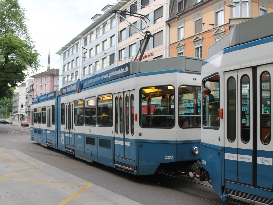 Цюрих, SWS/SWP/BBC Be 4/6 "Tram 2000" (без кабины) № 2303