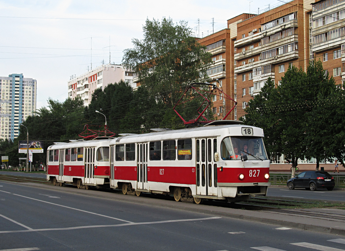 Самара, Tatra T3SU № 827