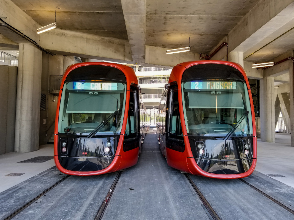 Ницца, Alstom Citadis 405 № 034; Ницца, Alstom Citadis 405 № 031