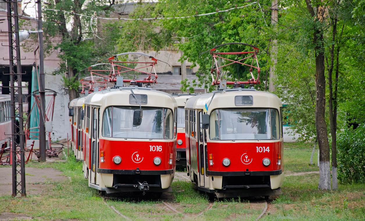 Mariupol, Tatra T3SUCS Nr 1016; Mariupol, Tatra T3SUCS Nr 1014; Mariupol — Miscellaneous photos