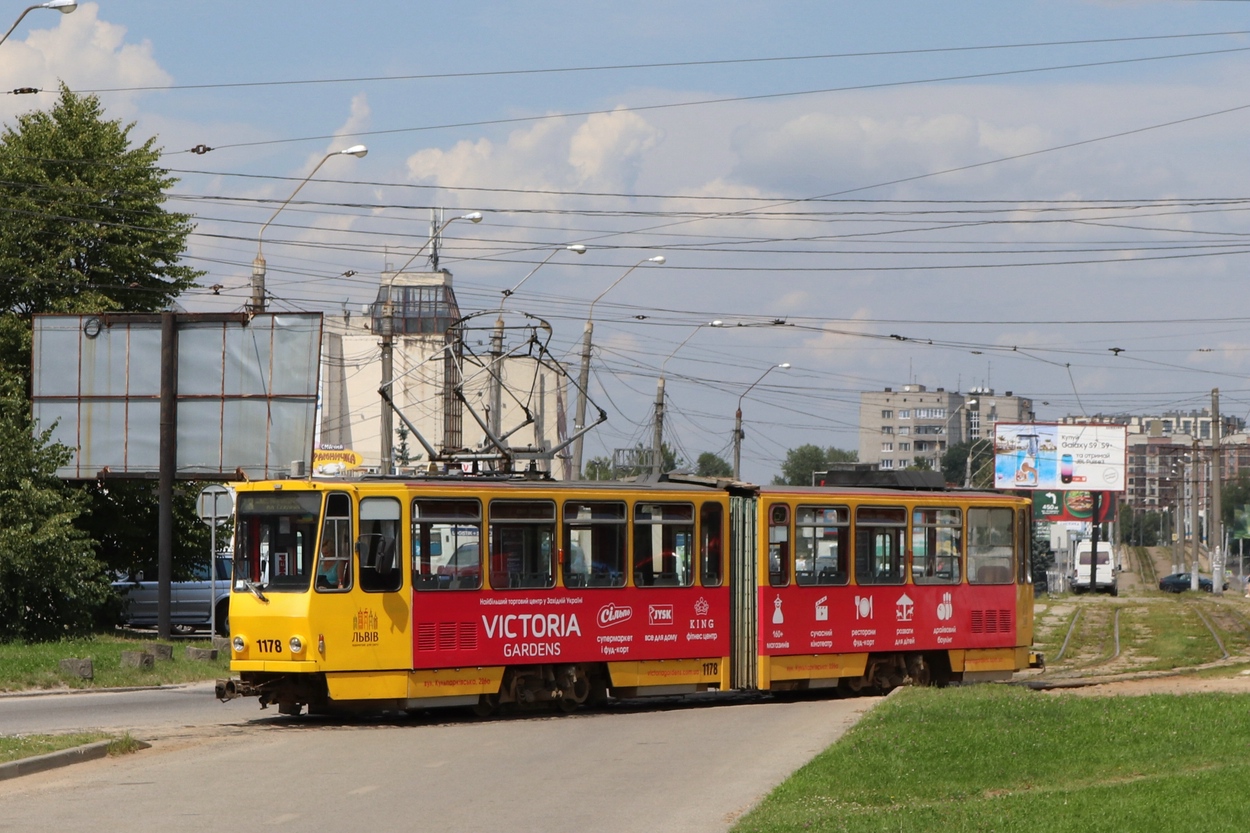 Львов, Tatra KT4D № 1178