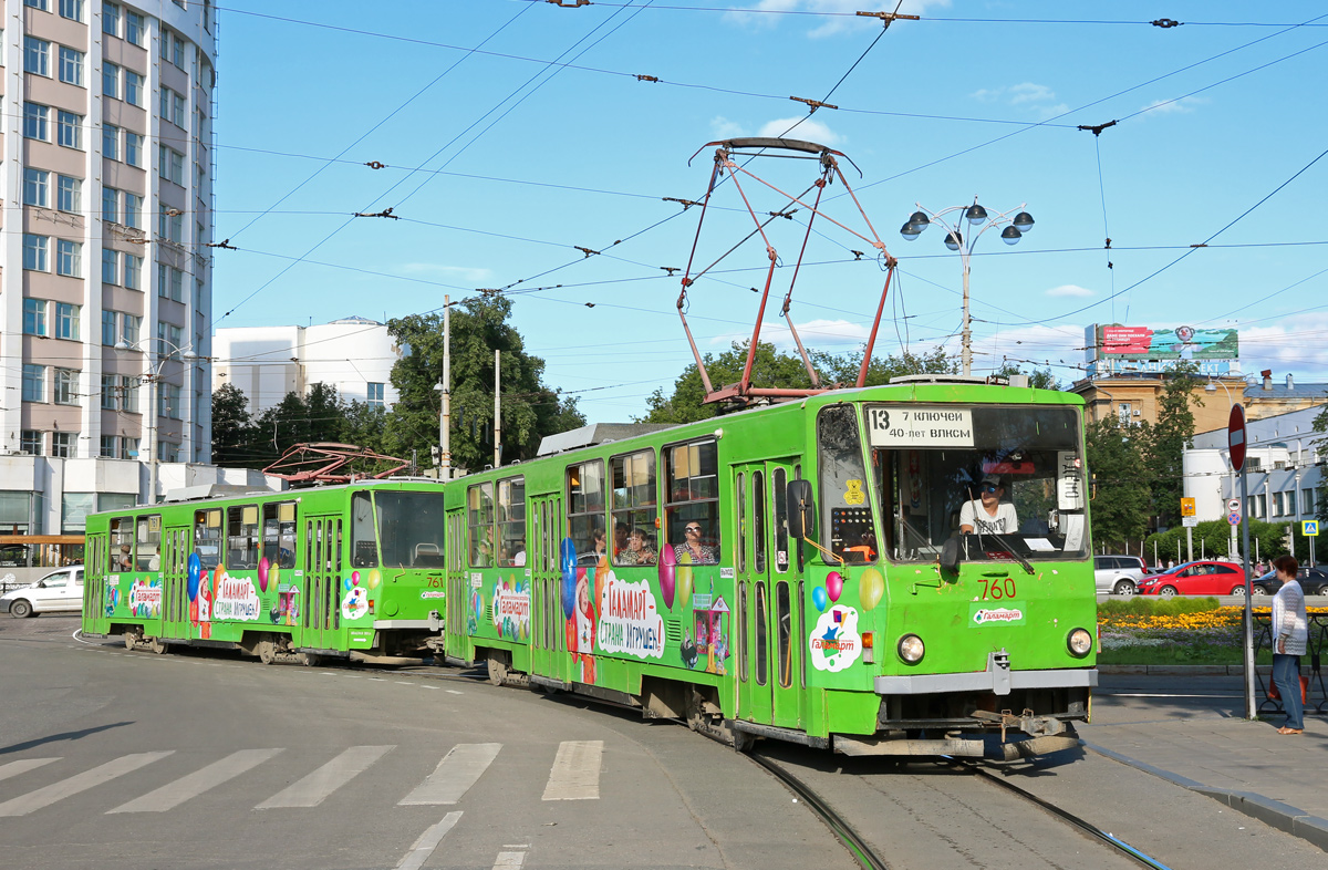 Екатеринбург, Tatra T6B5SU № 760