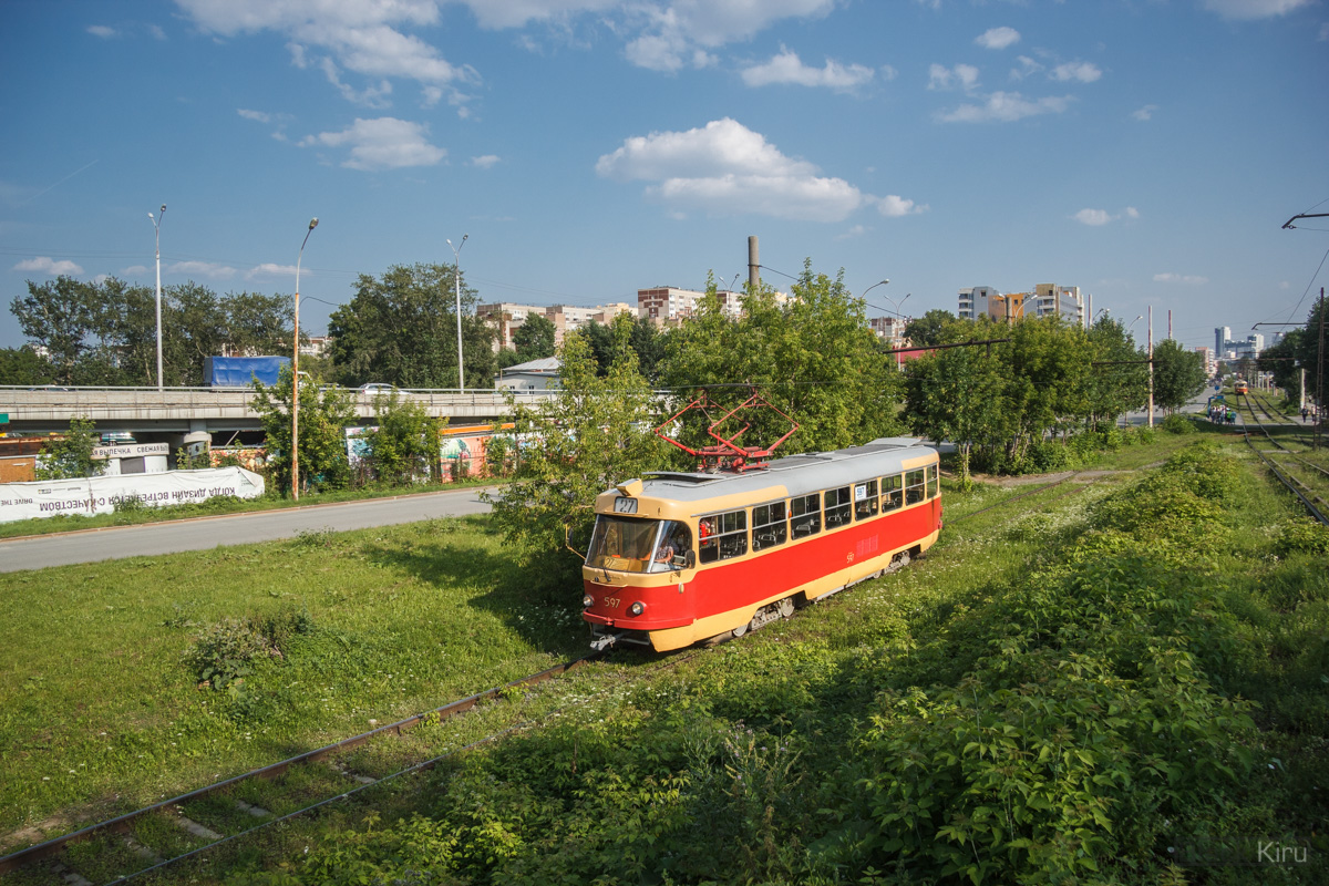Екатеринбург, Tatra T3SU № 597