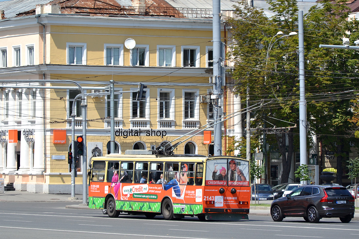 Кишинёв, Škoda 14TrDT/6M № 2143
