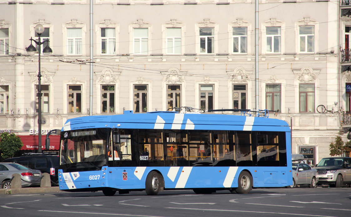 Санкт-Петербург, Тролза-5265.08 «Мегаполис» № 6027 Санкт-Петербург, Тролза-5265.08 «Мегаполис» № 6027