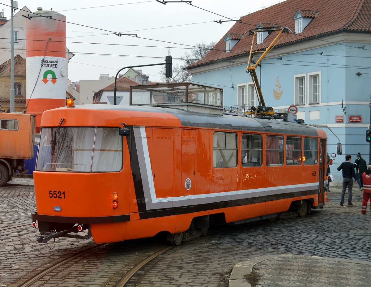 Прага, Tatra T3 № 5521