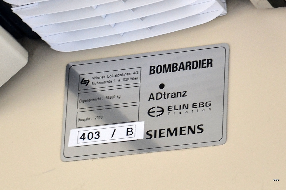 Вена, Bombardier 400 № 403