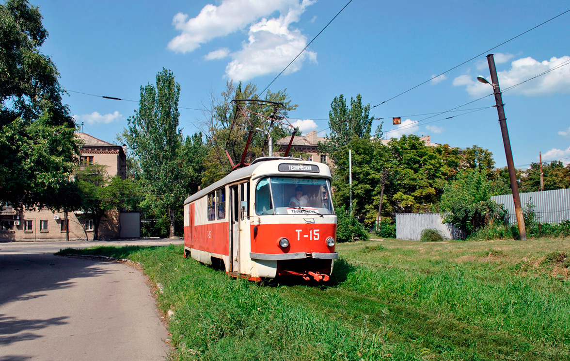 Донецк, Tatra T3SU (2-door) № Т-15 Донецк, Tatra T3SU (2-door) № Т-15