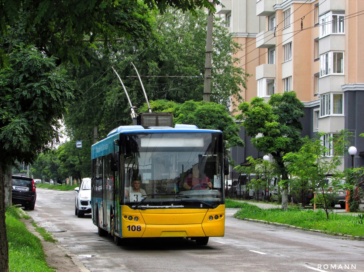 Львов, ЛАЗ E183D1 № 108